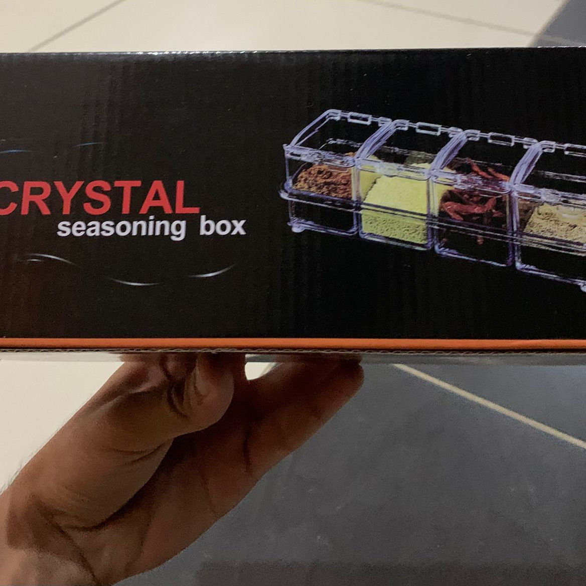 4-Compartment Seasoning Box