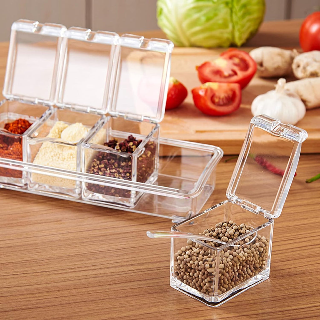4-Compartment Seasoning Box