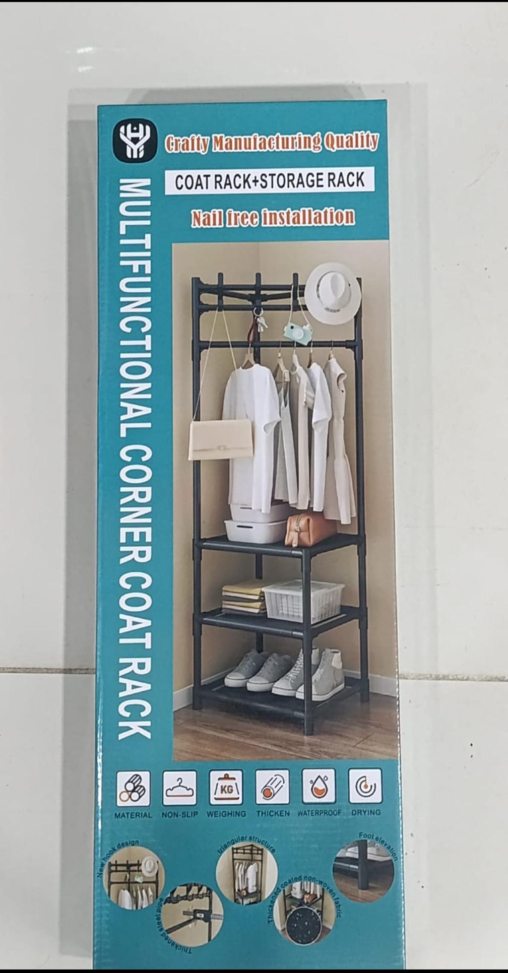 Corner Coat Rack (3-Tier)