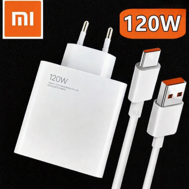 Xiaomi Mi 120W Fast Charger with USB Type-C Turbo Charging Cable