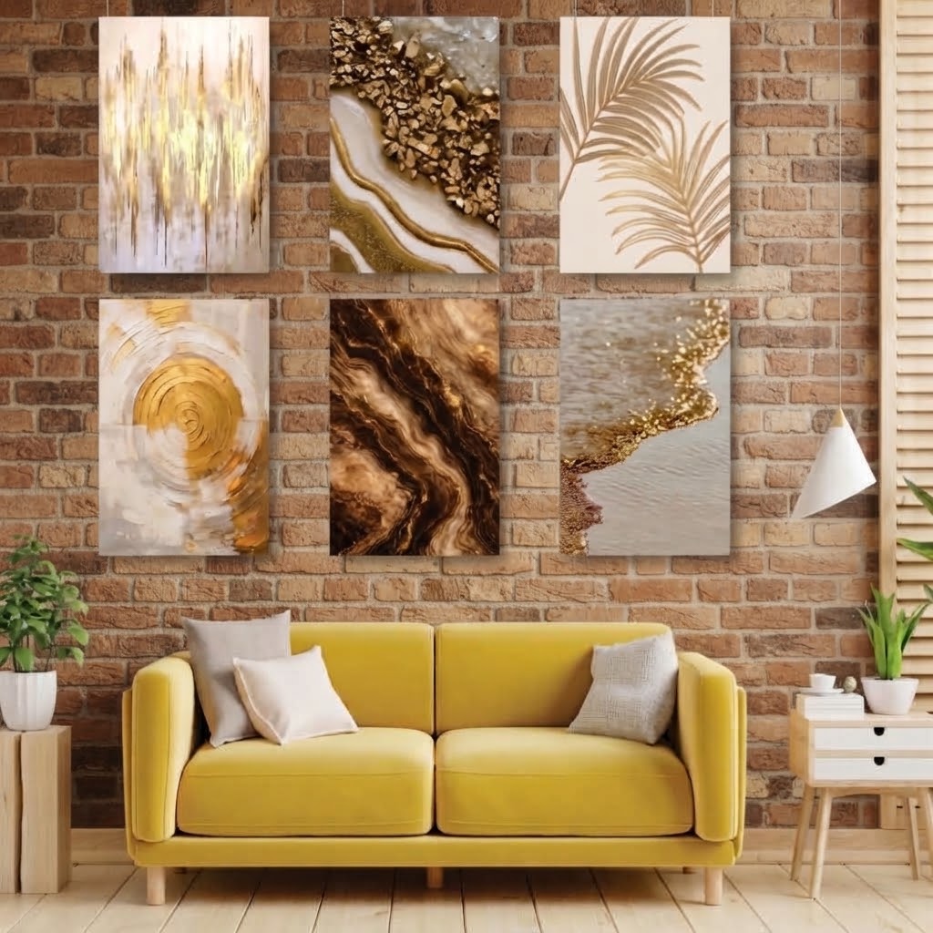 Set of 6 Premium Wall Art Photo Tiles
