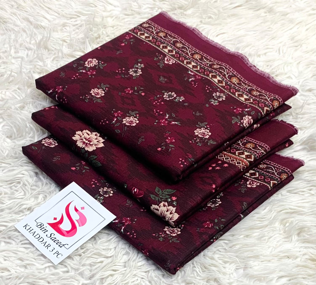 Bin Saeed Khaddar 3PC Collection 2026