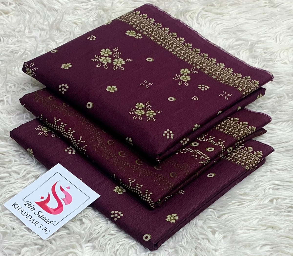 Bin Saeed Khaddar 3PC Collection 2026