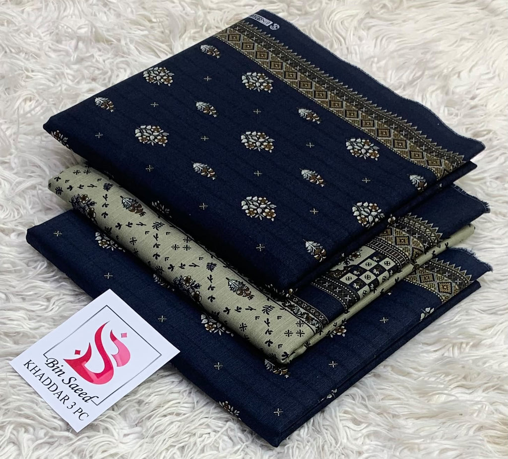 Bin Saeed Khaddar 3PC Collection 2026