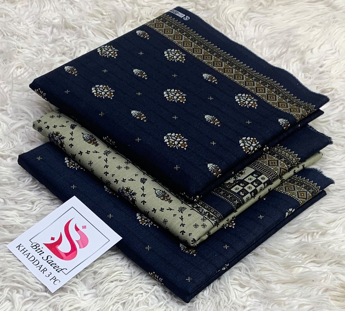 Bin Saeed Khaddar 3PC Collection 2026