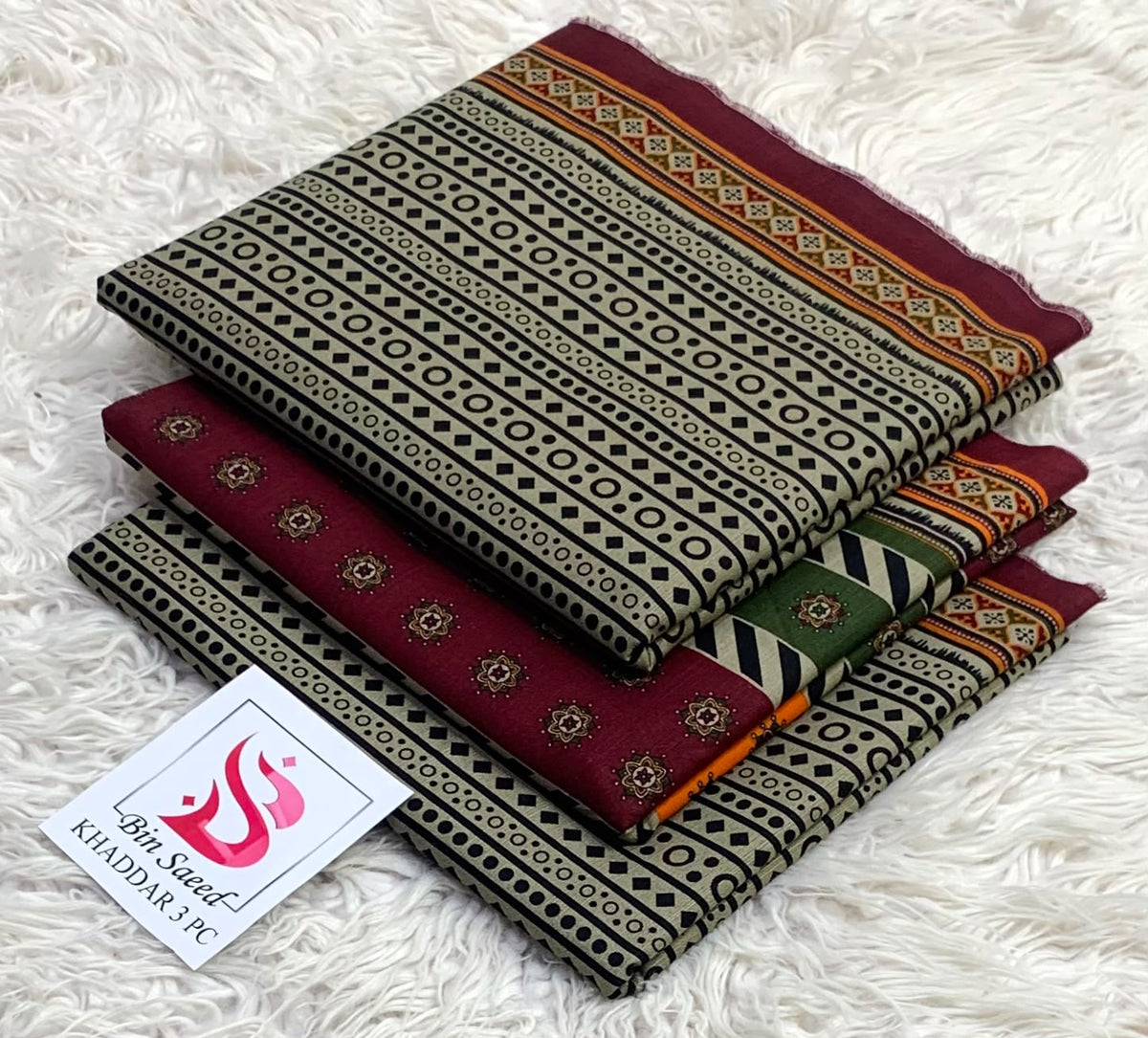 Bin Saeed Khaddar 3PC Collection 2026