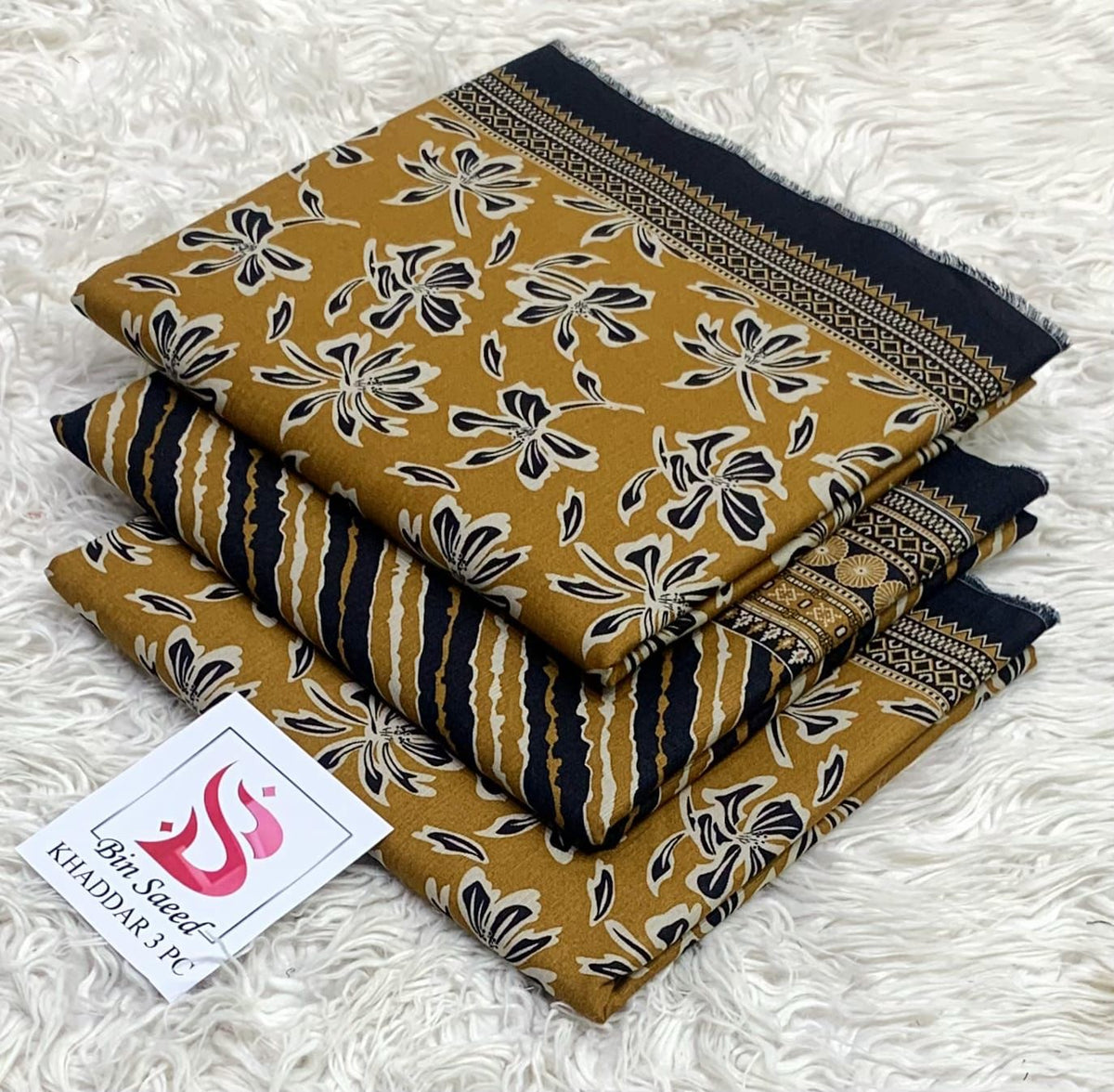 Bin Saeed Khaddar 3PC Collection 2026
