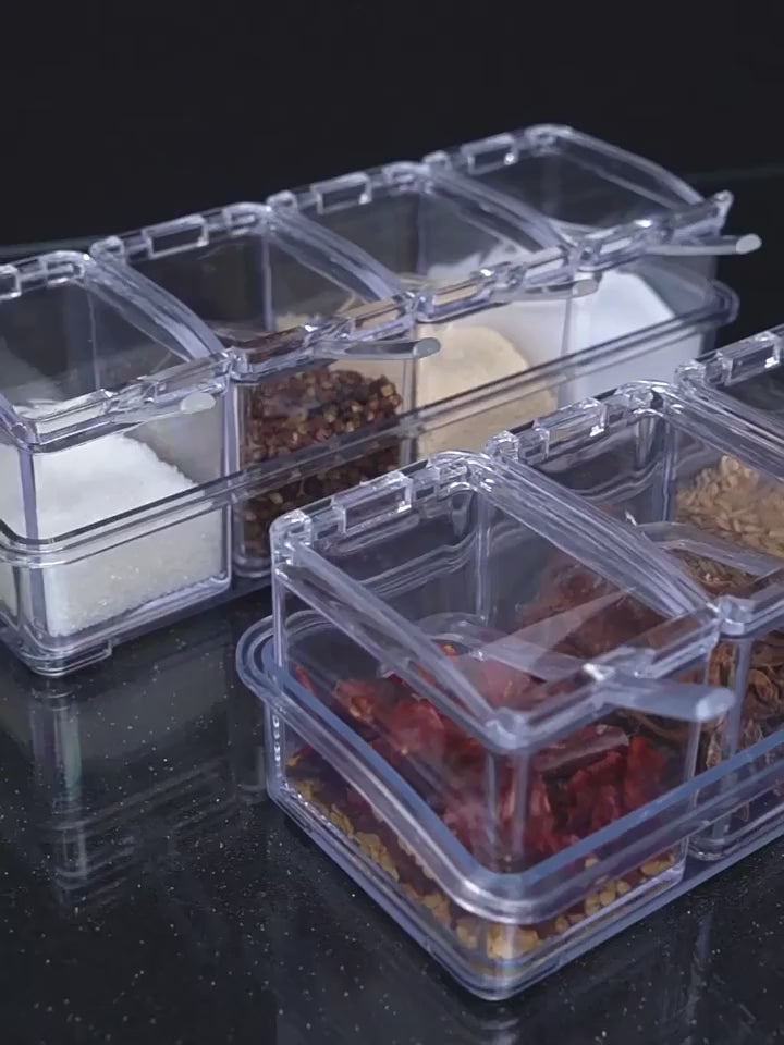4-Compartment Seasoning Box